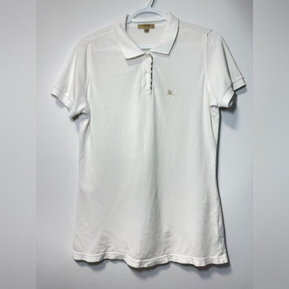 Burberry White Polo Shirt size S - Picture 3 of 9